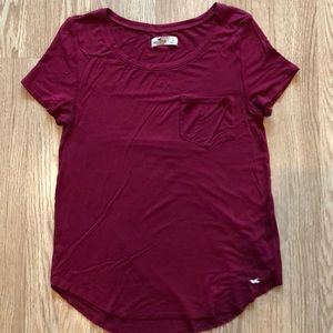Hollister Crew Neck Tee with Pocket